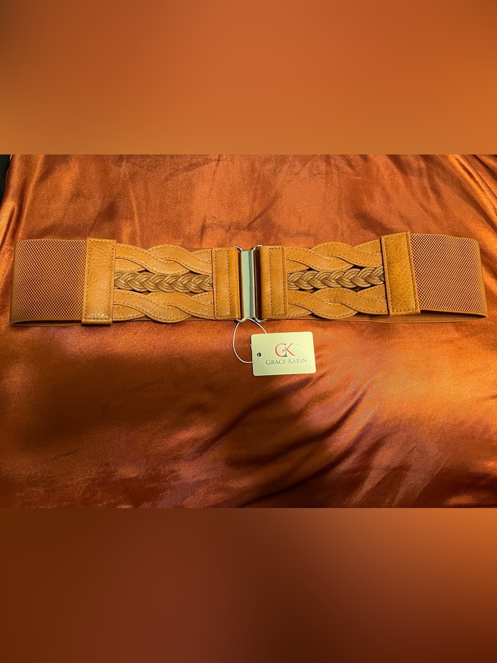 Grace Karin stretchy brown belt